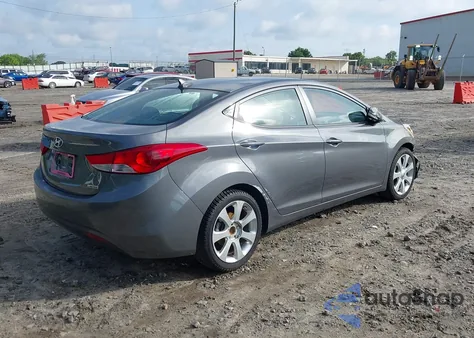 2012 Hyundai Elantra Limited z USA, uszkodzony, nr VIN 5NPDH4AE6CH082223